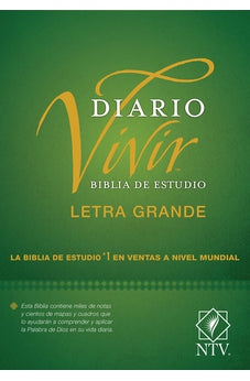 Biblia NTV de Estudio Diario Vivir Letra GrandeTapa Dura con Índice