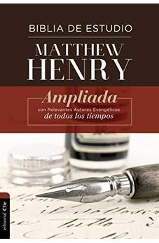 Biblia RVR 1977 de Estudio Matthew Henry Tapa Dura con Índice