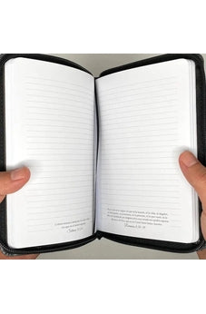 Image of Libreta Imitación Piel Negro con Cierre Esfuérzate