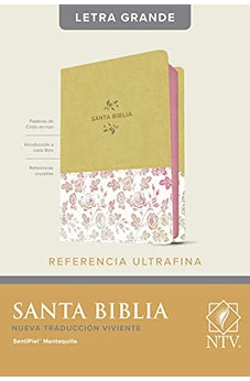 Biblia NTV Letra Grande Ultrafina de Referencias Piel Mantequilla
