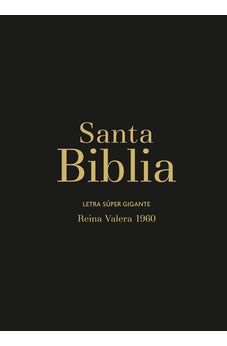 Biblia RVR 1960 Letra Súper Gigante Negro con Cierre con Índice