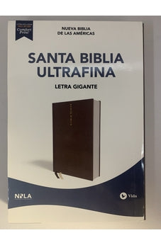 Biblia NBLA Ultrafina Letra Gigante Tapa Dura Tela Gris Edicion Letra Roja